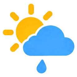 Cielo nuboso con lluvia débil